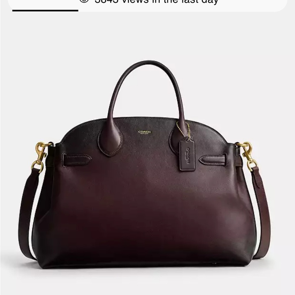 Coach Dark Brown Leather Handbag